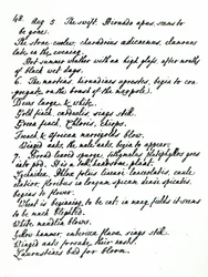 Una pagina dal diario del Rev. James Woodforde